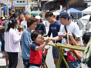 寺前駅前銀座商店街「真夏の青空市」