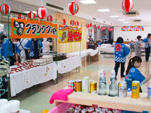 「特別養護老人ホーム　こすもす園」の納涼祭に北野支店職員がスタッフとして参加させていただきました。